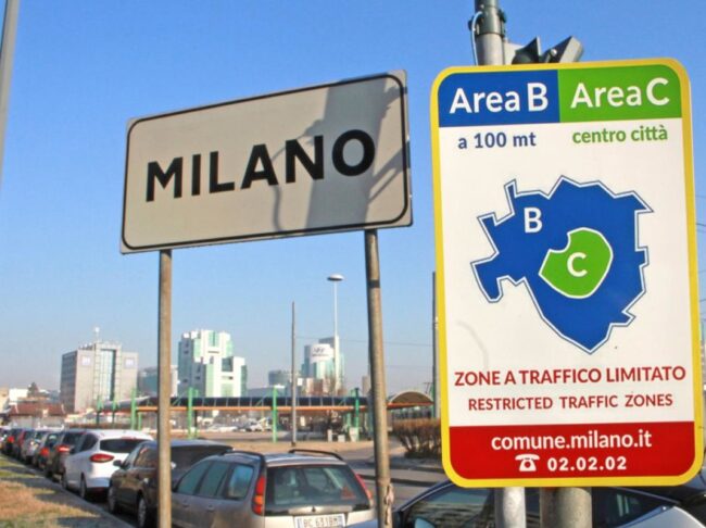 Divieti Area B e Area C del comune di Milano